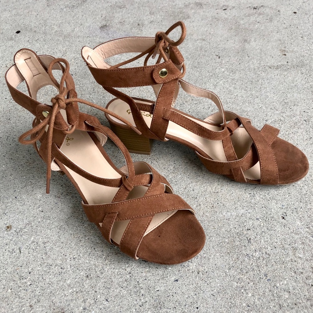 Strappy heels